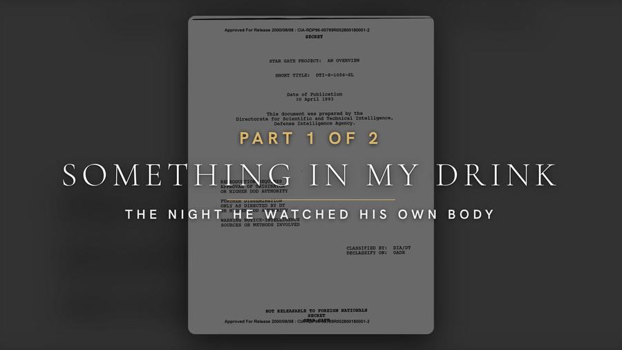 Part 1 title card reading PART 1 OF 2, Something in My Drink